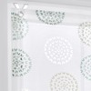 Bella Eyelet Roller Blind Burnout White Printed Circle Motif White