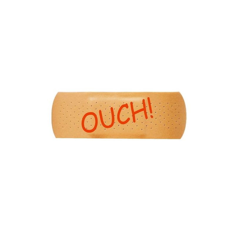 Generic OUCH Bandage Funny Bumper Sticker D626 Cover Dents or