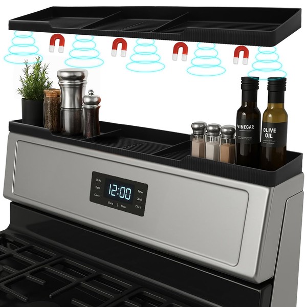 Silicone Magnetic Stove Shelf For Back Of Stove - Over