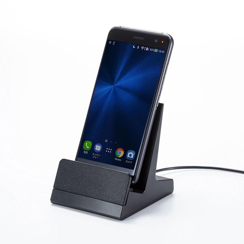 Sanwa Supply PDA-STN28BK Magnetic Detachable Charging Cradle Stand, Black