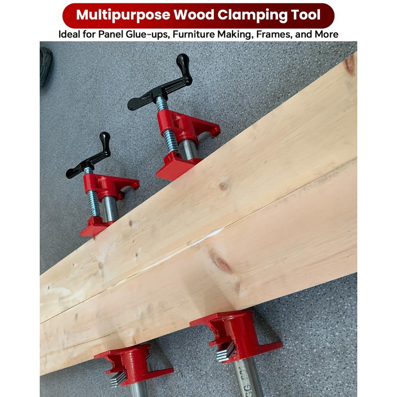 ATPEAM Wood Gluing Pipe Clamp Set | 4 Pack 3/4’’