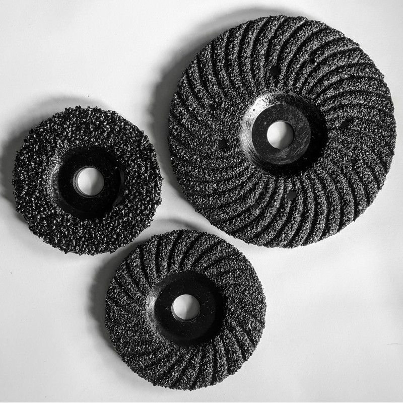 5pcs ZEC SIC Turbo Grinding DISC W/Plastic Back for Concrete/Masonry