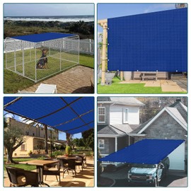 ECOOPTS 4'x36' Sun Shade Sail Straight Edge Sun Shade Canopy with Grommets UV Block Shade Cover for Outdoor Pergola Patio Backyard Garden (Blue)