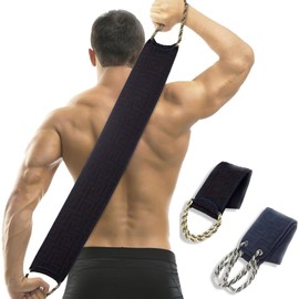 Cepillo Para Espalda Baño, 2 Estropajos Para Cuerpo, Limpieza Independiente De Espalda, Exfoliación Profunda, Para Adultos Con Movilidad Reducida, Molestias En Hombros, Fabricado En Fibra Viscosa