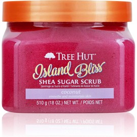 Tree Hut Shea Sugar Scrub Island Bliss, 18oz, Ultra Hydrating & Exfoliating Scrub for Nourishing Essential Body Care