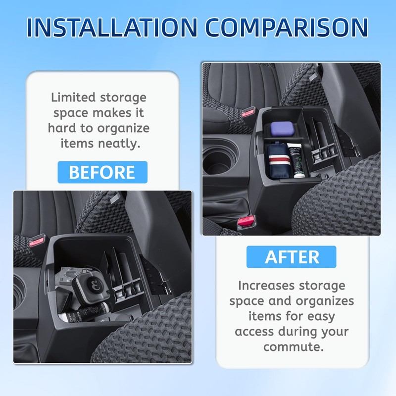 EDBETOS Center Console Organizer Tray Compatible with 2005-2021 Nissan Frontier