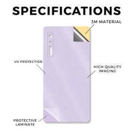 Glossy Glitter Tablet Skin Compatible with BOOX Palma 1 (2023) - Solid Lilac - Premium 3M Vinyl Protective Wrap Decal Cover - Easy to Apply | Crafted in The USA by MightySkins