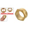 sourcingmap 25mm Female to 32mm Male Thread Adapter Fitting Brass