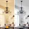 WUZUPS Crystal Chandelier 10-Light Pendant Ceiling Light Modern Lighting Fixture