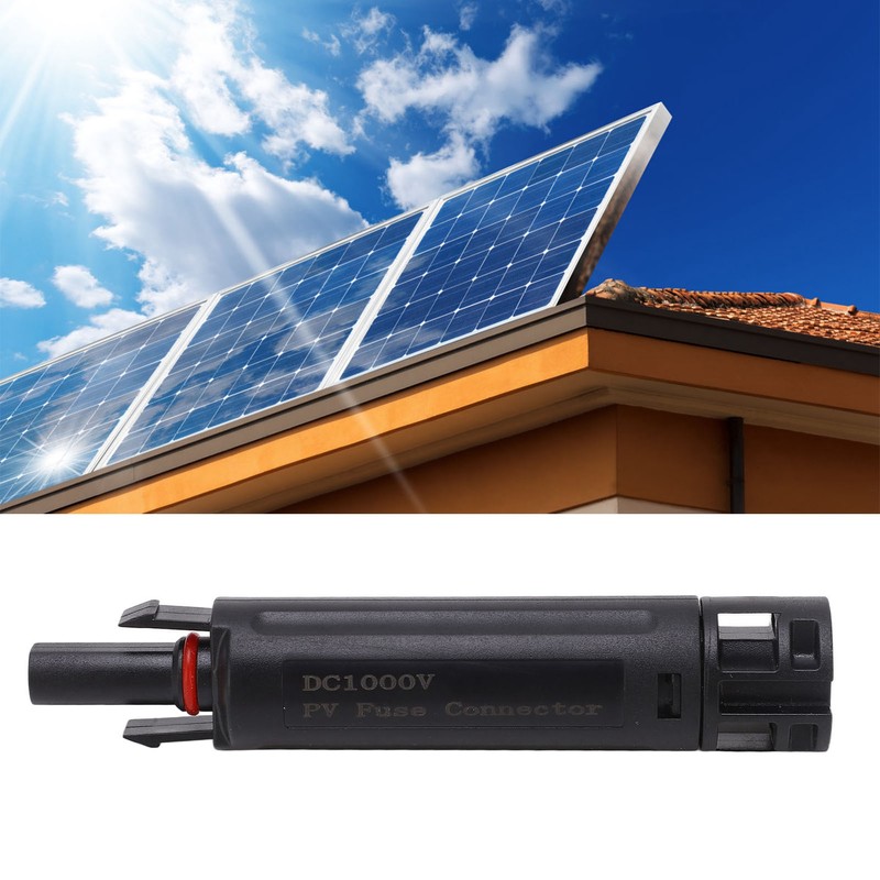 PV Inline Fuse Connector Galvanized Pure Copper Connection Terminal Solar