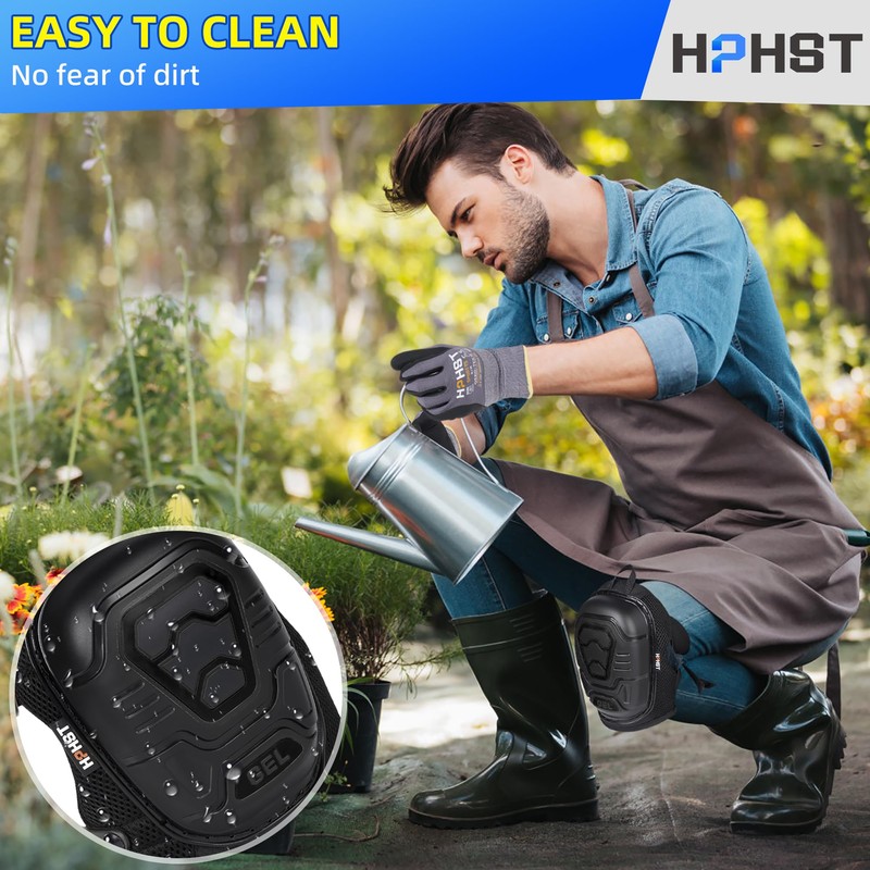 HPHST Professional Heavy-Duty Work Knee Pads with Gel & Foam