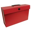 Cathedral Products 21 Pocket Cardboard Expanding File Case - Red