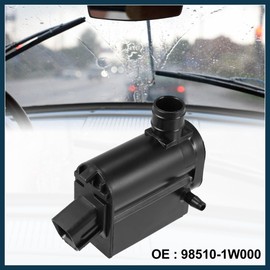 TUCKBOLD 98510-1W000 Windshield Washer Motor Pump with Grommet for Car Black Automotive Parts