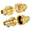 Joywayus Brass 3/8" Barb x 3/4“GHT Thread Swivel Knurling and