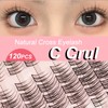Cluster Cat Eye False Eyelashes, C-curl, Reusable, Soft, Lightweight, Natural