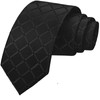 Ties for Men, NiaWa Solid Color Men's Regular Tie (Black