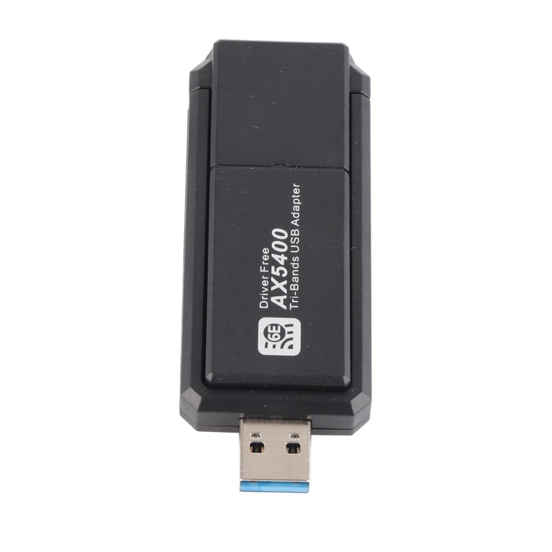 WiFi 6E Network Adapter 5400Mbps USB Network Card with Triple