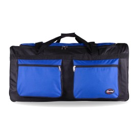 Green Traveler 30'' /36'' /40'' Rolling Duffle Bag Travel Wheeled Luggage Suitcase (Blue, 36 inch), GT