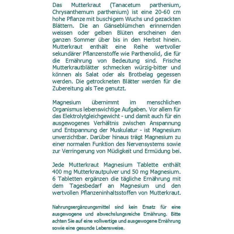 The Nutri Store Motherwort Magnesium Tablets, 150 + 60 Tablets