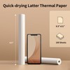 Gloryang Thermal Printer Paper 8.5''x11'' US Letter Size, Thermal Paper