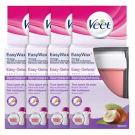 Veet Set of 4 EasyWaxTM Wax Refills - Arms & Legs, Shea Butter 50ml