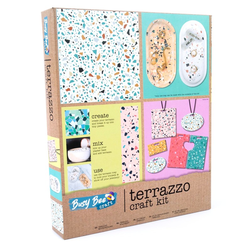 abeec Terrazzo Craft Kit for Complete Beginner-Friendly Set for Creating