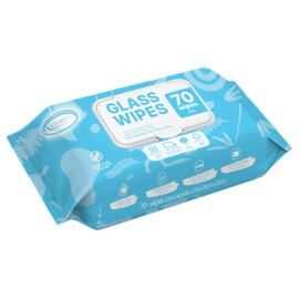 Air Jungles Glass & Window Cleaner Wipes 70 Count, XL 8x10 Inch