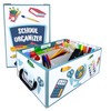 Lavatelli School Organiser, Cardboard Box for Children School Supplies, Stationery