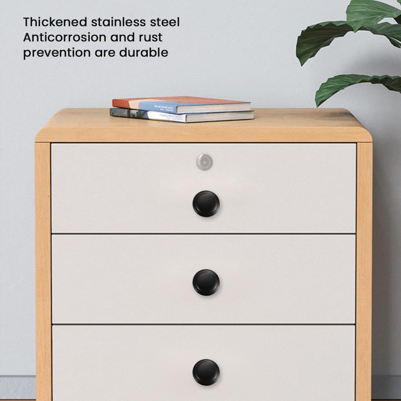 Ansodo Pack of 12 Drawer Knobs, Round Furniture Knobs, Cupboard