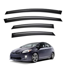 Vinomkii Window Visor Compatible with Toyota Prius 2010 2011 2012 2013 2014 2015 4PCS Rain Guard Sun Shield Shade and Sun Window Deflectors