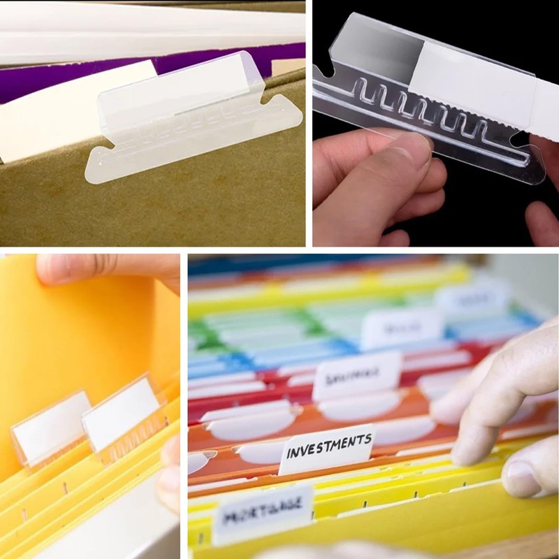 Hurifeng File Folder Tabs with Inserts, Printable Hanging Folder Labels