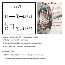 TITIDU Air Compressor 1 Phase 2HP 5/8" Shaft Electric Motor 115/230V 3450RPM 56 Frame 60Hz Thermally Protected Electric Motor