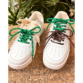 4 Pairs Shoe Laces for Miu Miu Sneaker, Brown Waxed Shoe Laces, Strong Braided Round Shoelaces Leather Replacement Laces Kit B