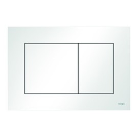 TECE Now 9240400 Toilet Actuator Plate (White, Dual Flush Technology, Operated from Top and Front)