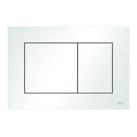 TECE Now 9240400 Toilet Actuator Plate (White, Dual Flush Technology, Operated from Top and Front)