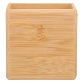 ABOOFAN Remote Control Wall Storage Box Cell Phone Stand Tv Mount Headphone Stand Controller Holder Phone Holder Tv Stand Remote Controller Rack Holder Bamboo Wood Hollow Out, 10x9.5cm