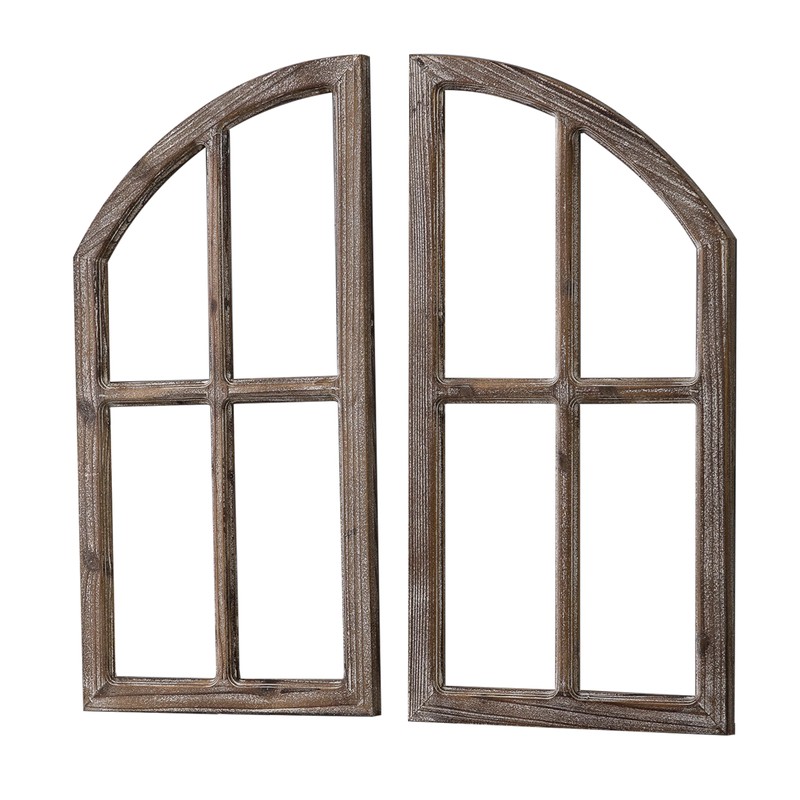 Sintosin Farmhouse Window Frame Wall Decor 30 Inch, Set of