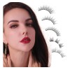 5 Pares Pestañas Extensiones Postizas Mezcladas- Efecto Voluminosas y Naturales
