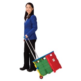 Super Duper Publications | Carry All Folding Cart with Removable Lid | Educational Resource for Children | Storage for Travel