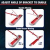 RUPERTOOL Concrete Bull Float Tool Kit with 48x12 inch Round