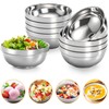 yarlung 10 Pack Stainless Steel Bowls 6.3 Inch Snacks Bowls,
