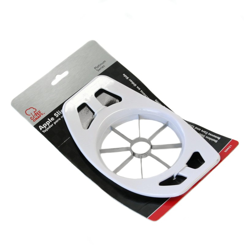 Chef Craft Select Stainless Steel Apple Slicer, 9 inch, White