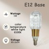 E12 LED Bulb 5W,85-265V 6000K White Light Edison Screw Light,Decorative