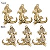 ALIWINER Gold Gecko Hooks Hanging Wall Mounted Hooks Set Decorative