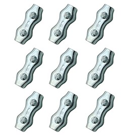 M5 Poly Rope Connectors, Wires Splicer Galvanized Steel Connectors for Electric Fences Wires (10)