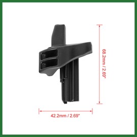 Motoforti Pair Black Car Plastic Parcel Shelf Retaining Clips A16969302849051 Long-lasting
