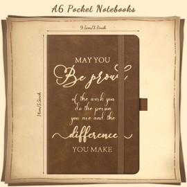 Tisancy 20 Pieces Employee Appreciation Gifts Thank You Leather Journal Notebook Team Gifts for Coworker Staff Inspirational Notebooks for Housekeeping Week Gifts(Thank You,A6 Size)