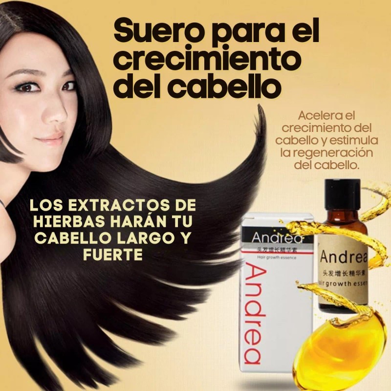 Andrea Paquete 5pza Andrea Solución Crecimiento Del Cabello Full