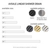 AVSIILE Linear Shower Floor Drain, Brushed Gold 24 Inch 304