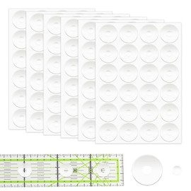 144pcs Non-Slip Silicone Grips for Quilt Templates, Quilting Rulers, Adhesive Backing Rings